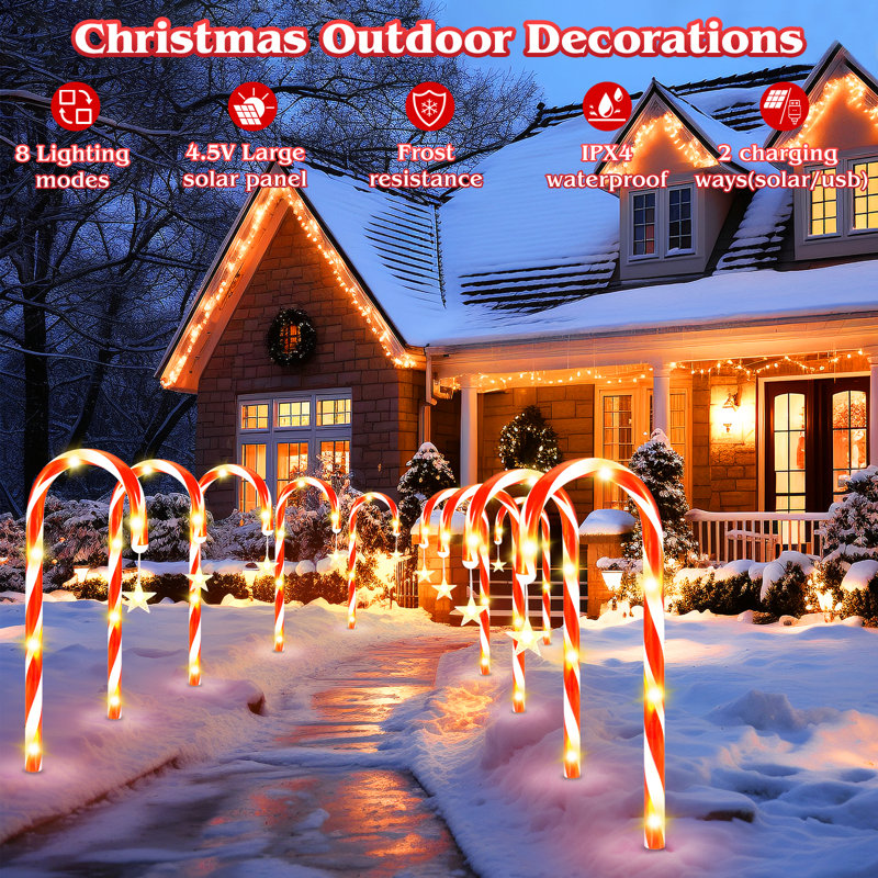 Solar driveway christmas lights deals